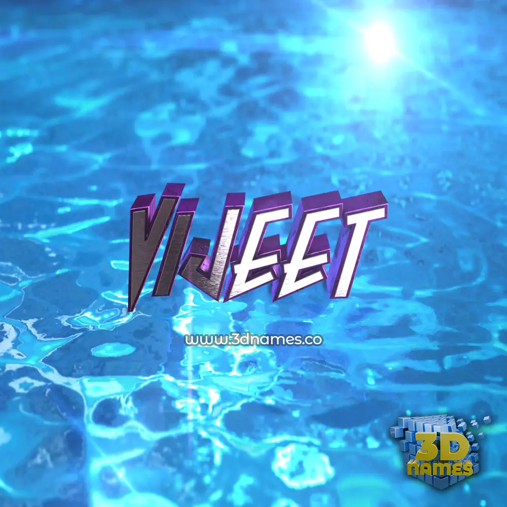 vijeet in Water 2015 style - 3D name wallpaper vijeet in Water 2015 style - 3D name wallpaper