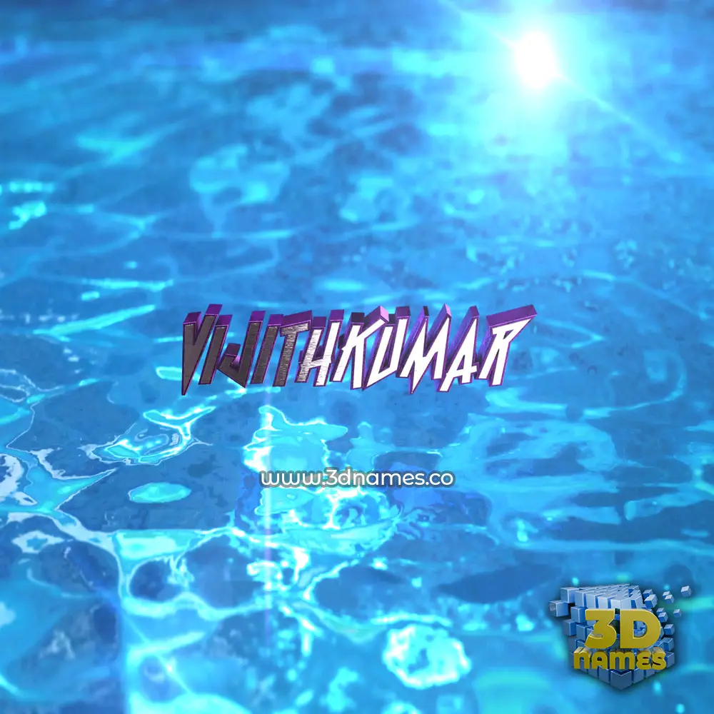 vijithkumar in Water 2015 style - 3D name wallpaper vijithkumar in Water 2015 style - 3D name wallpaper