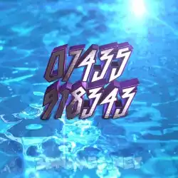 07435 918343 in Water 2015 style - 3D name wallpaper