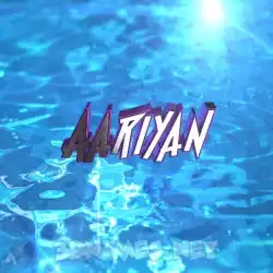 aariyan in Water 2015 style - 3D name wallpaper