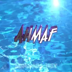 ahmaf in Water 2015 style - 3D name wallpaper