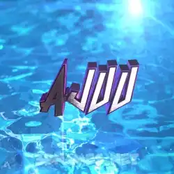 ajuu in Water 2015 style - 3D name wallpaper