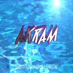 akram in Water 2015 style - 3D name wallpaper
