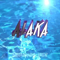 alaka in Water 2015 style - 3D name wallpaper