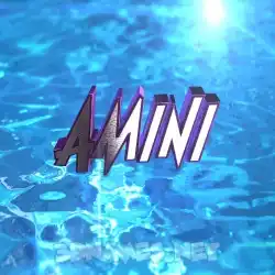 amini in Water 2015 style - 3D name wallpaper