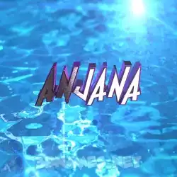 anjana in Water 2015 style - 3D name wallpaper