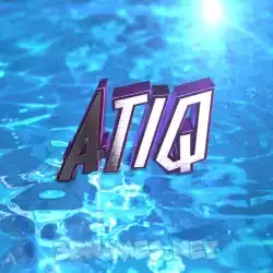 atiq in Water 2015 style - 3D name wallpaper