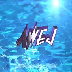 awej in Water 2015 style - 3D name wallpaper