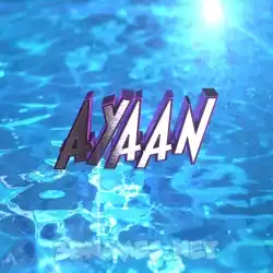 ayaan in Water 2015 style - 3D name wallpaper