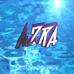 azra in Water 2015 style - 3D name wallpaper