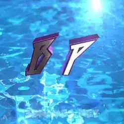 b p in Water 2015 style - 3D name wallpaper