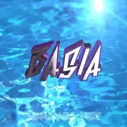 basia in Water 2015 style - 3D name wallpaper