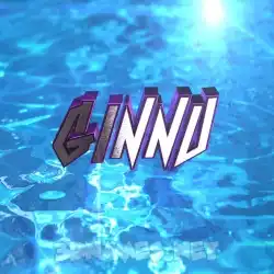 ginnu in Water 2015 style - 3D name wallpaper