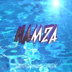 hamza in Water 2015 style - 3D name wallpaper