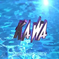 kawa in Water 2015 style - 3D name wallpaper
