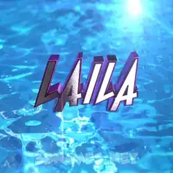 laila in Water 2015 style - 3D name wallpaper