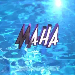 maha in Water 2015 style - 3D name wallpaper