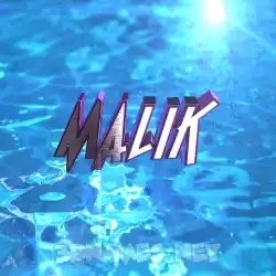 malik in Water 2015 style - 3D name wallpaper
