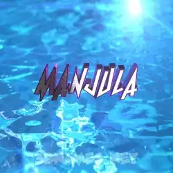 manjula in Water 2015 style - 3D name wallpaper