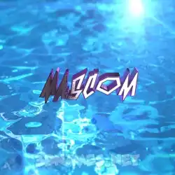 mascom in Water 2015 style - 3D name wallpaper