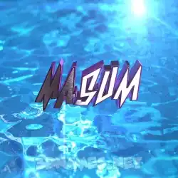 masum in Water 2015 style - 3D name wallpaper