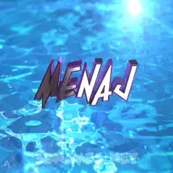 menaj in Water 2015 style - 3D name wallpaper