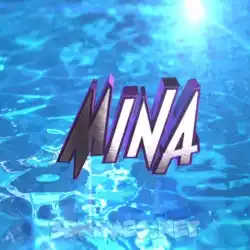 mina in Water 2015 style - 3D name wallpaper
