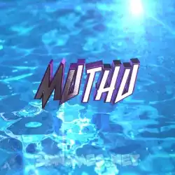 muthu in Water 2015 style - 3D name wallpaper