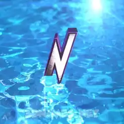 n in Water 2015 style - 3D name wallpaper