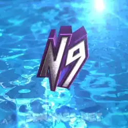 n9 in Water 2015 style - 3D name wallpaper