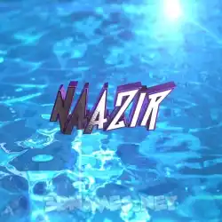 naazir in Water 2015 style - 3D name wallpaper
