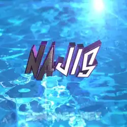 najis in Water 2015 style - 3D name wallpaper