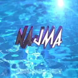najma in Water 2015 style - 3D name wallpaper