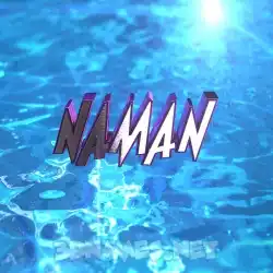 naman in Water 2015 style - 3D name wallpaper
