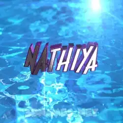 nathiya in Water 2015 style - 3D name wallpaper
