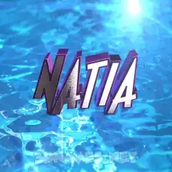natia in Water 2015 style - 3D name wallpaper