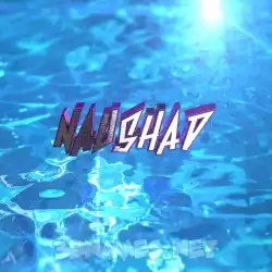naushad in Water 2015 style - 3D name wallpaper