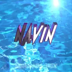 navin in Water 2015 style - 3D name wallpaper