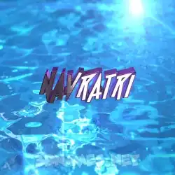 navratri in Water 2015 style - 3D name wallpaper