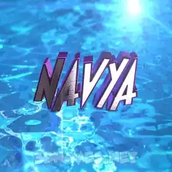 navya in Water 2015 style - 3D name wallpaper
