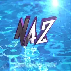 naz in Water 2015 style - 3D name wallpaper