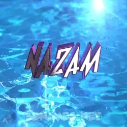 nazam in Water 2015 style - 3D name wallpaper
