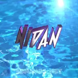 nidan in Water 2015 style - 3D name wallpaper