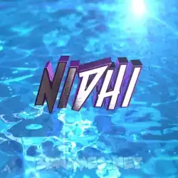nidhi in Water 2015 style - 3D name wallpaper
