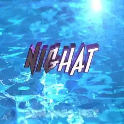 nighat in Water 2015 style - 3D name wallpaper