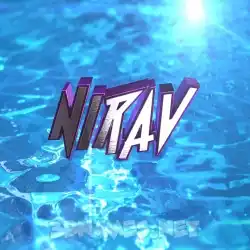 nirav in Water 2015 style - 3D name wallpaper