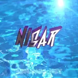 nisar in Water 2015 style - 3D name wallpaper