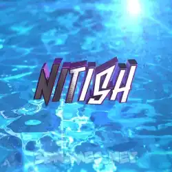 nitish in Water 2015 style - 3D name wallpaper