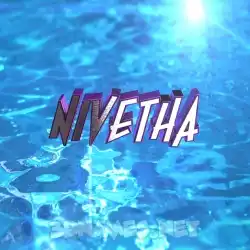 nivetha in Water 2015 style - 3D name wallpaper