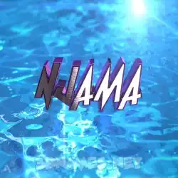 njama in Water 2015 style - 3D name wallpaper